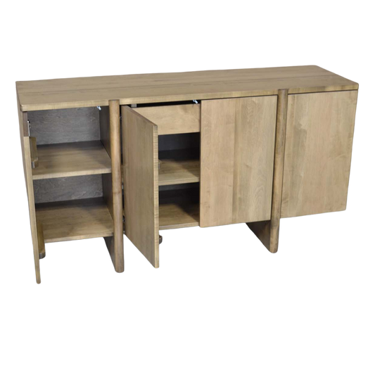 Hugo sideboard 19" x 60" x 32" 4 door 1 interior drawer