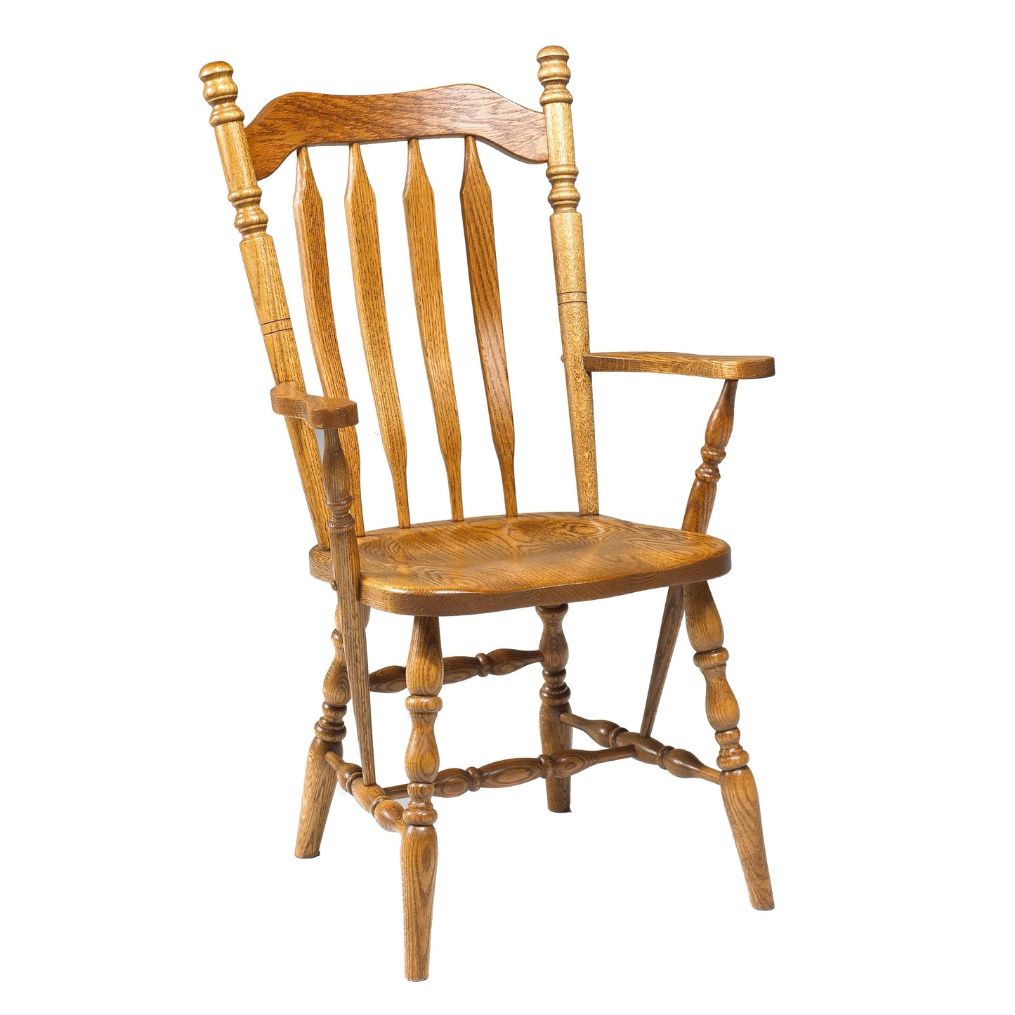 Colonial Hi-Back Bent Arrow Deep Seat Arm