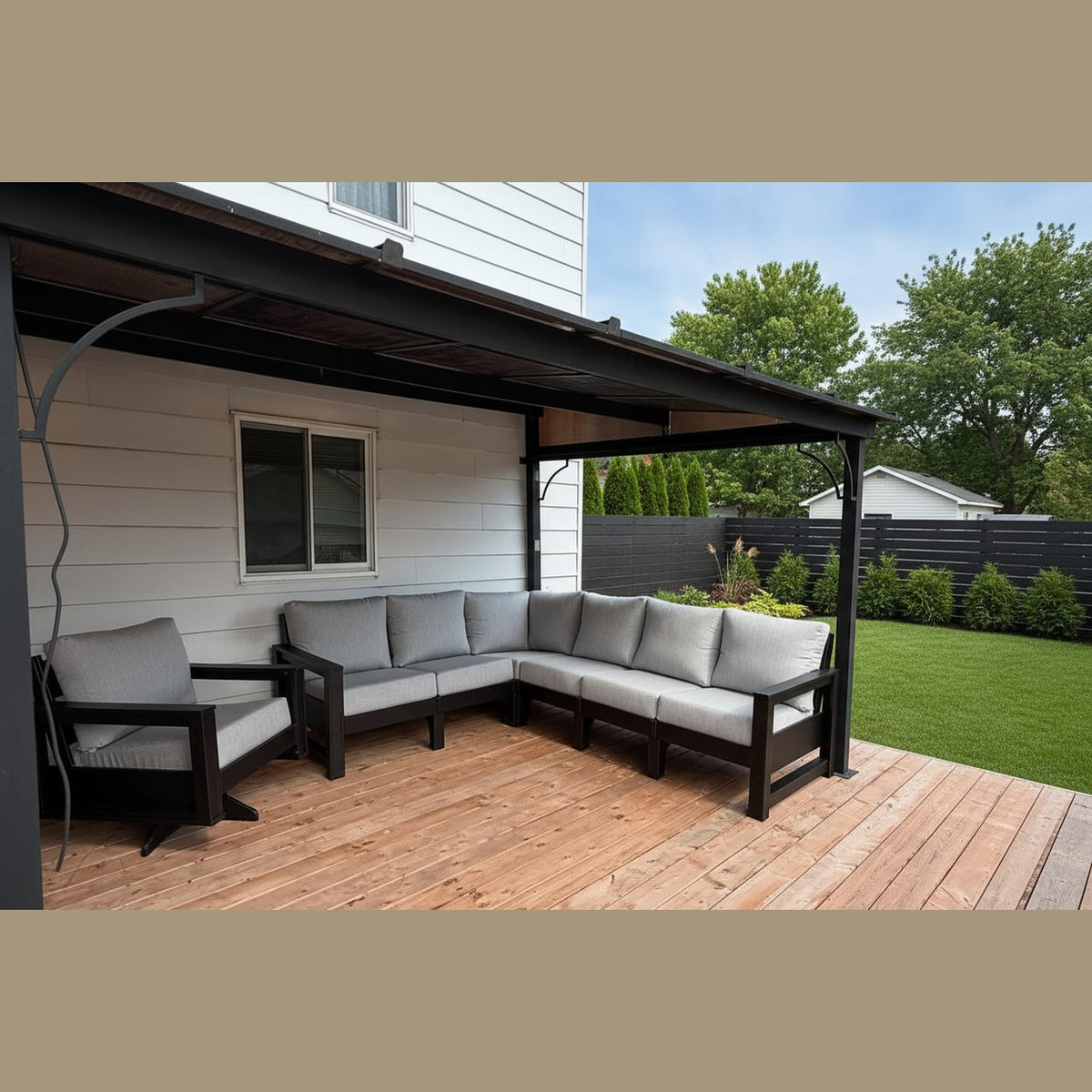 Modern Outdoor 6 Seater Sectional