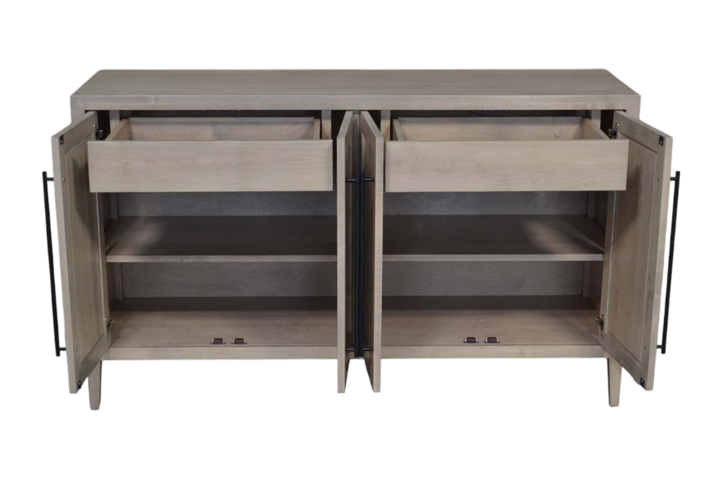 Astrid sideboard 18" x 60" x 36" 4 door 2 interior drawers
