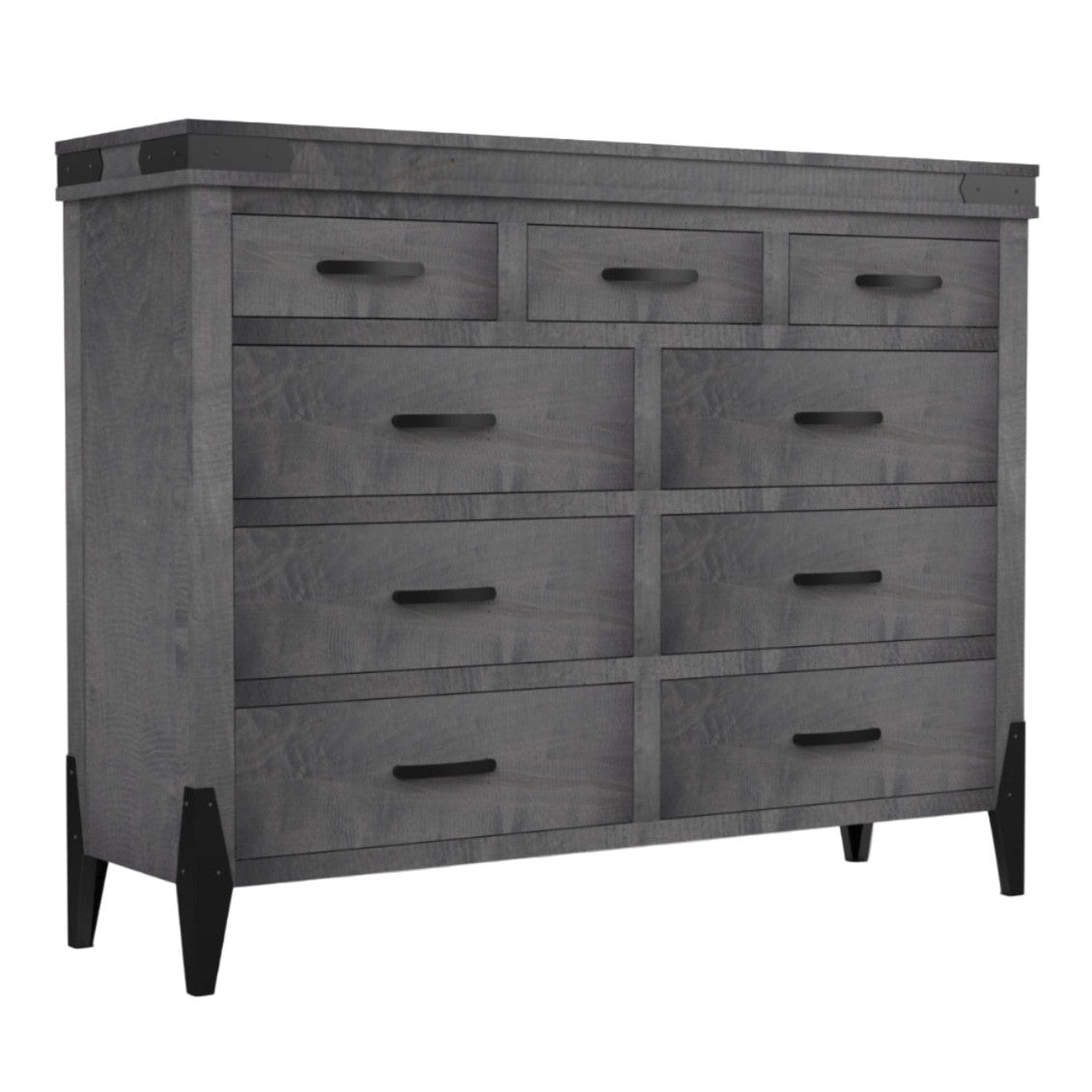 Flat Iron 9 Drawer Dresser