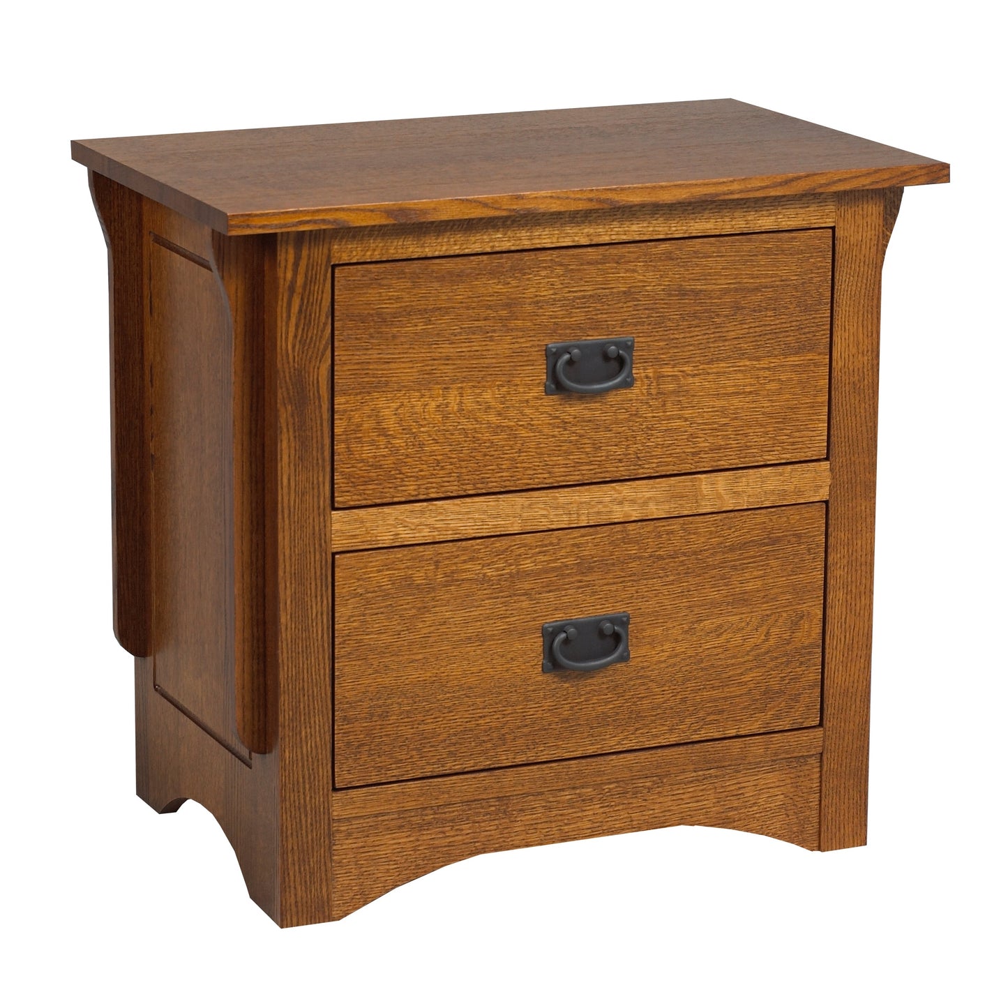 Mission 2 Drawer Nightstand 26"W