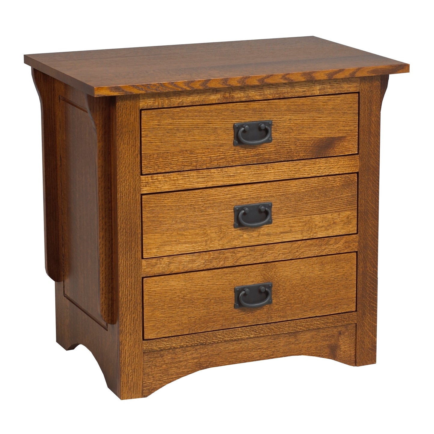 Mission 3 Drawer Nightstand 26"W