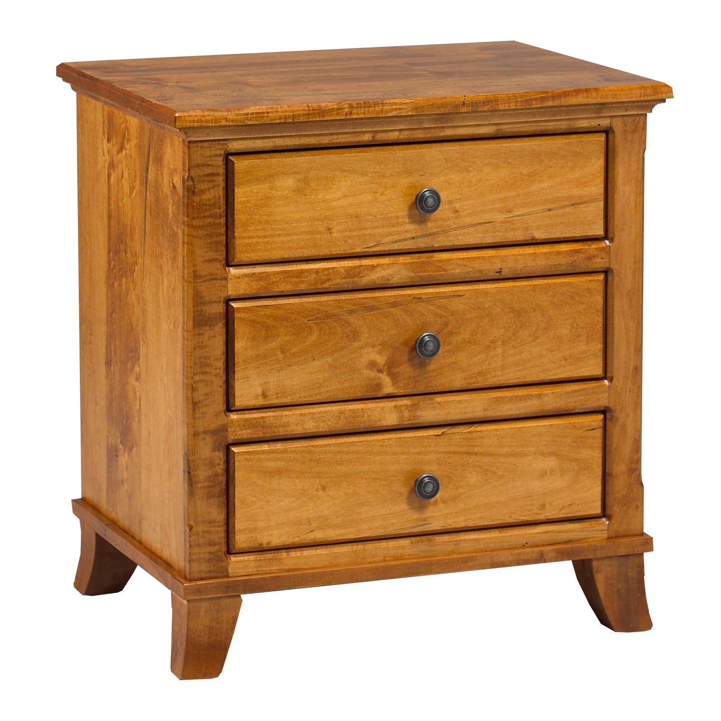 Bourbon 3 Drawer Nightstand 26"W