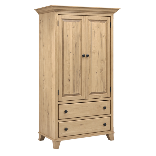 Bourbon Plain Top Armoire 36"W