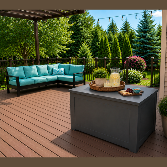 Modern Outdoor Cushion Storage Deck Box