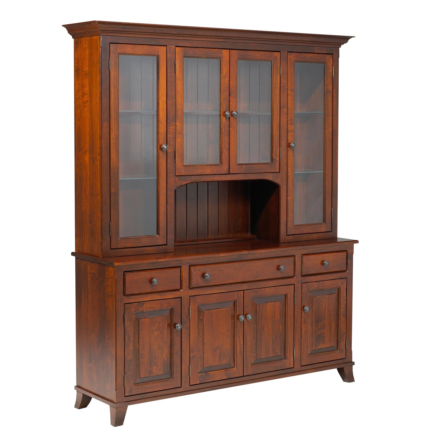 Bourbon 66" Hutch & Buffet