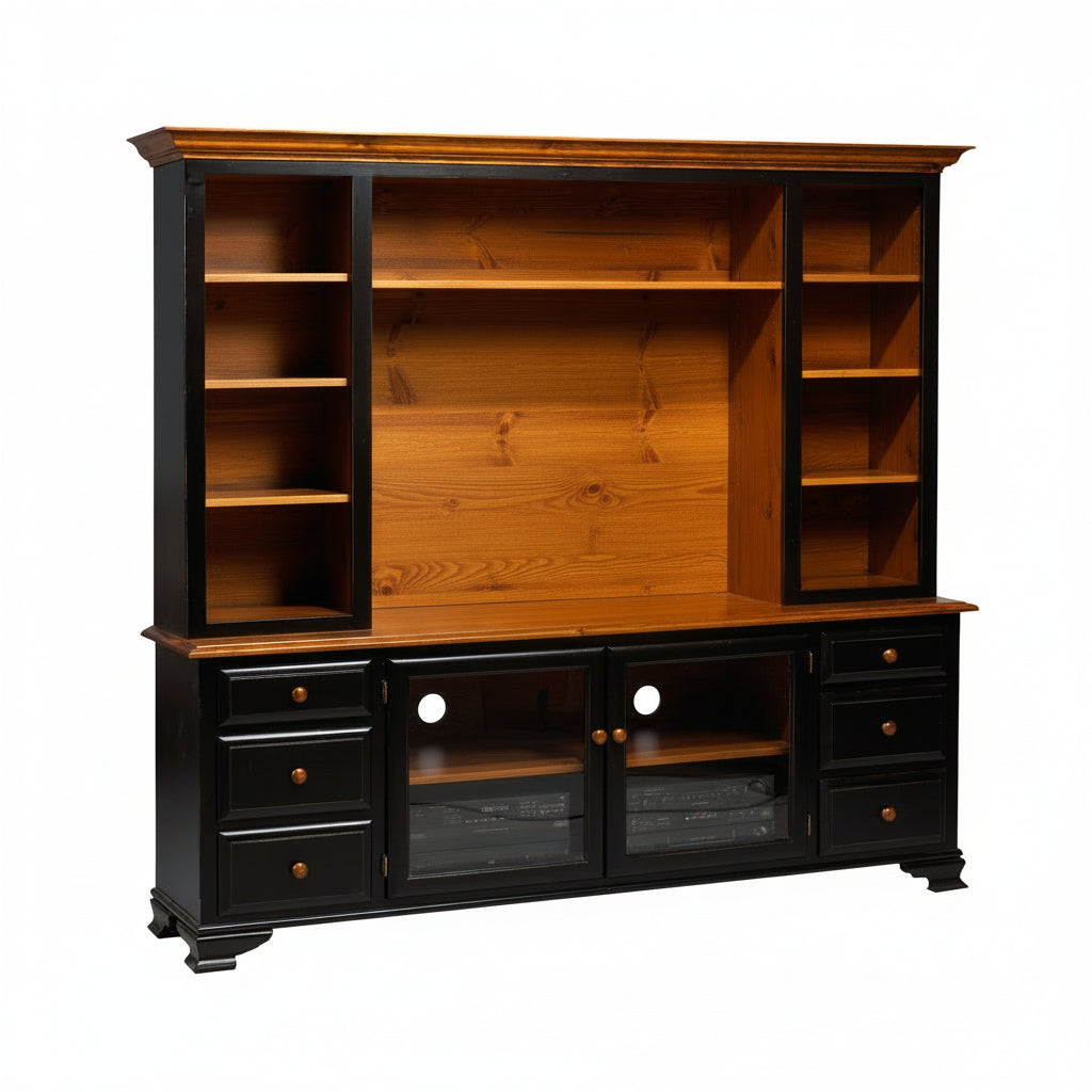 Country Lane 84" HDTV Stand w/Hutch