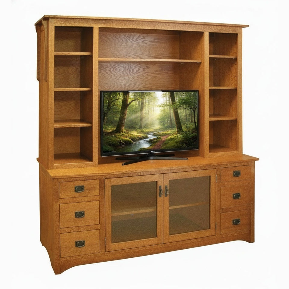 Mission 84" HDTV Stand w/Hutch