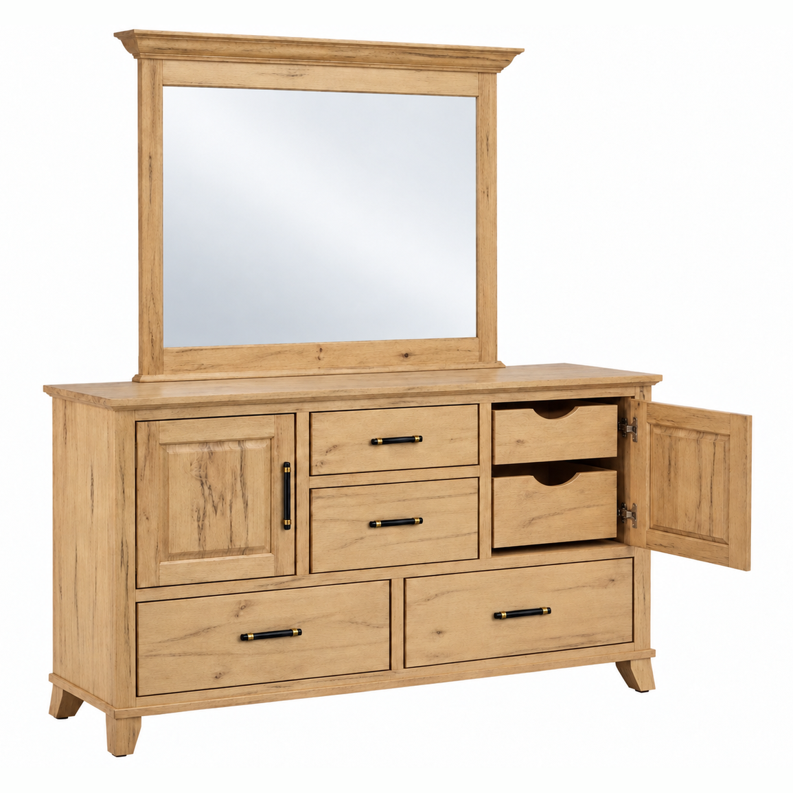 Bourbon 8 Drawer/Door Dresser