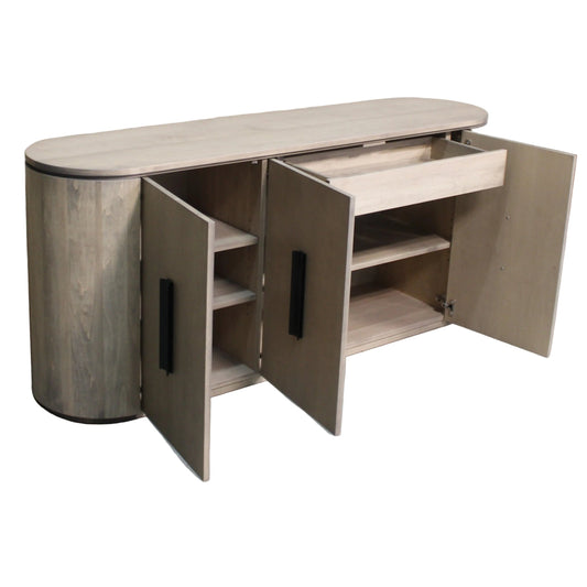 Groft sideboard 18" x 60" x 32" 3 door 1 interior drawer