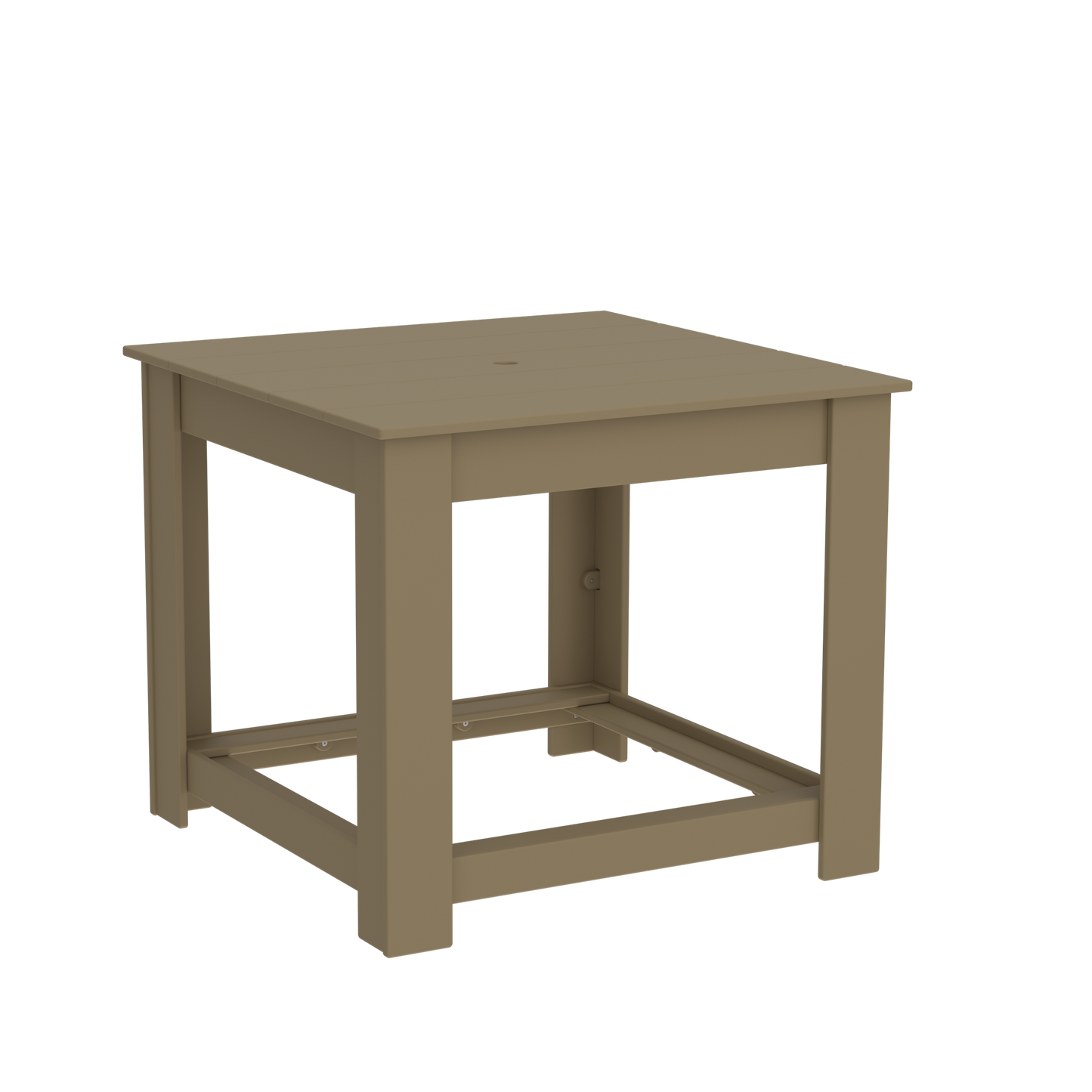 Modern Outdoor Square Pub Table 42"Wx42"Dx36"H