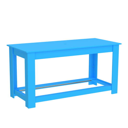 Modern Outdoor Pub Table 72"Wx32"Dx36"H