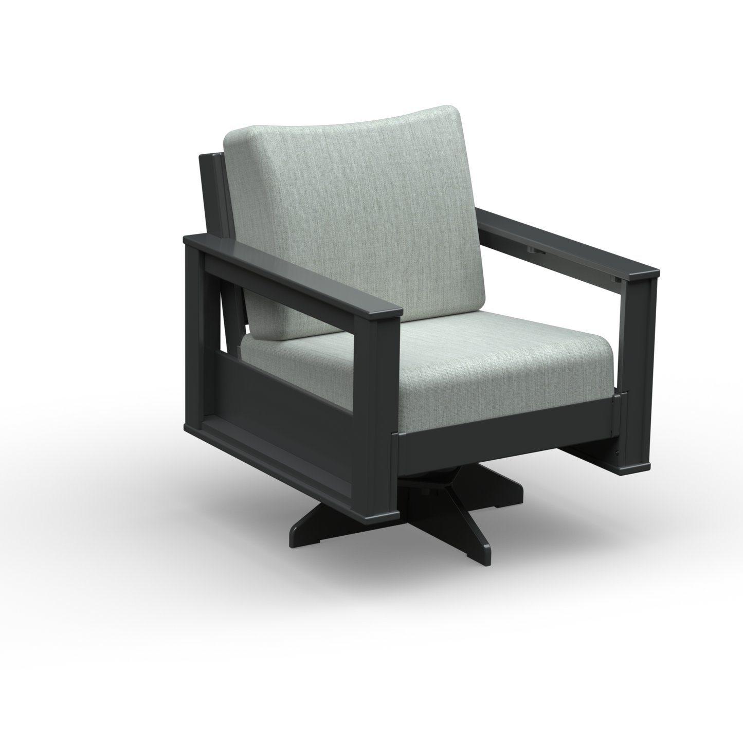 Modern Outdoor Swivel Arm Chair