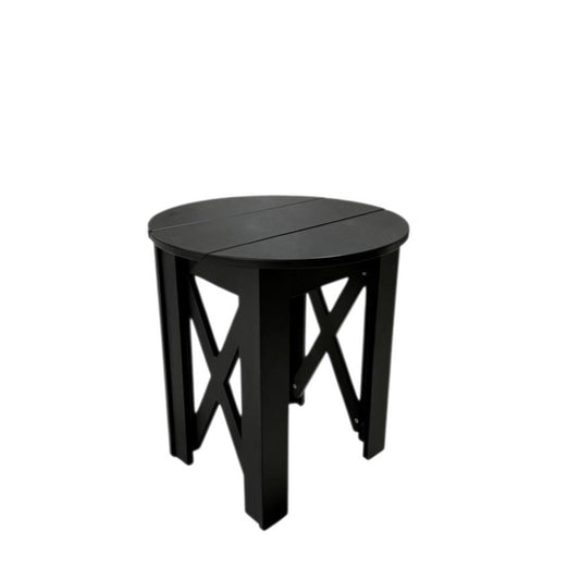 Modern Outdoor X Round End Table