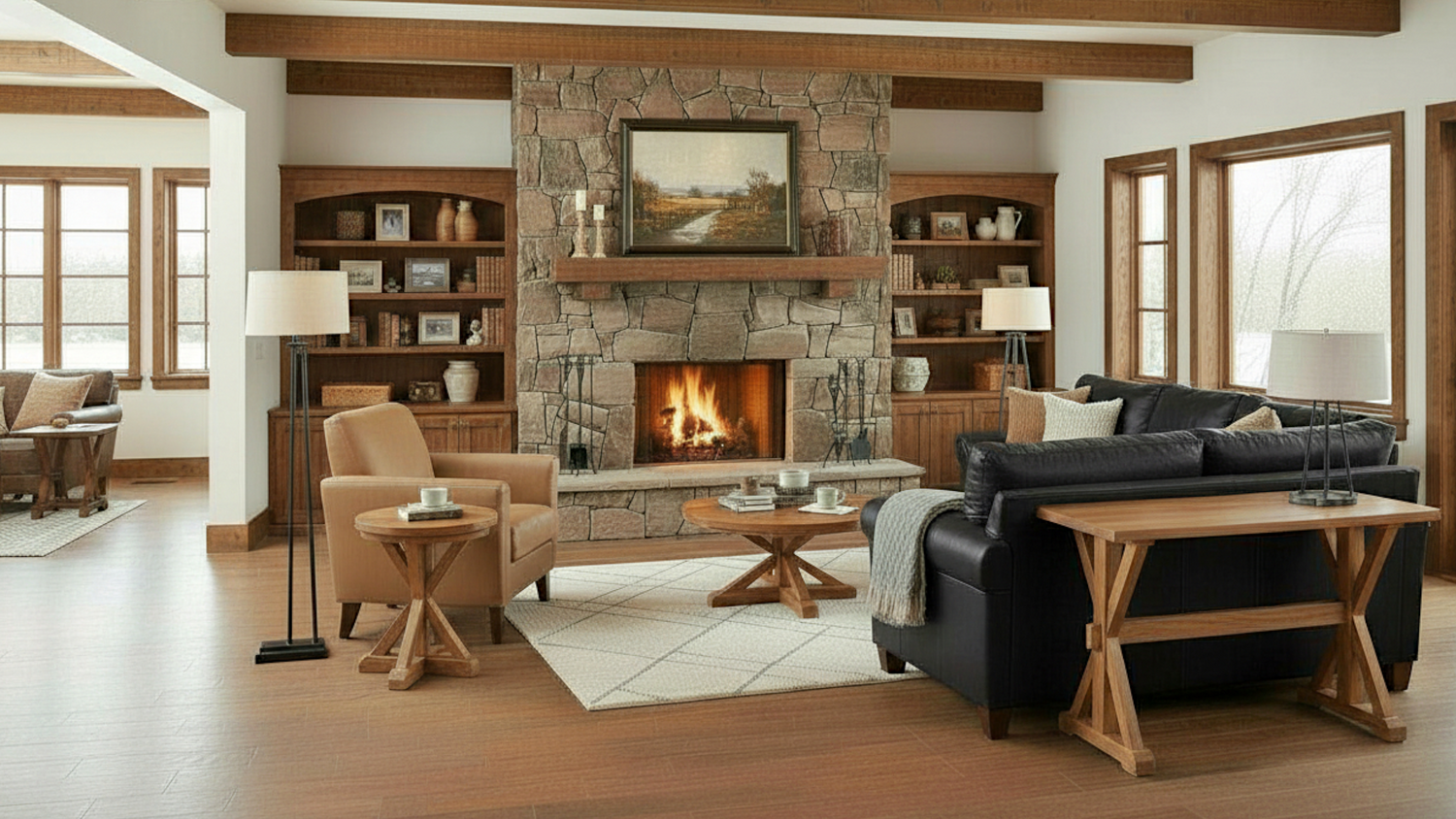 Farmhouse X-Base Occasional Table Collection