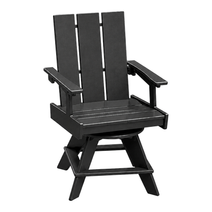 Modern Outdoor Swivel Dining Arm Chair