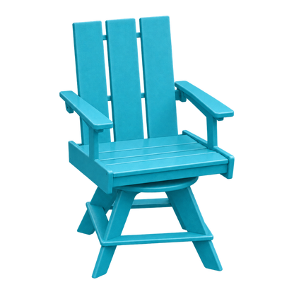 Modern Outdoor Swivel Dining Arm Chair