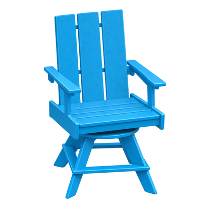 Modern Outdoor Swivel Dining Arm Chair
