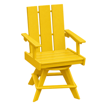 Modern Outdoor Swivel Dining Arm Chair