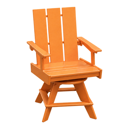 Modern Outdoor Swivel Dining Arm Chair