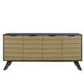 Skoved sideboard 18" x 60" x 34" 4 door 2 interior drawers