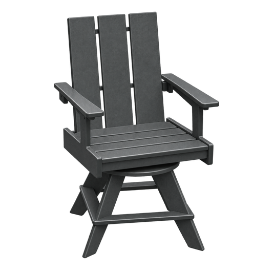 Modern Outdoor Swivel Dining Arm Chair