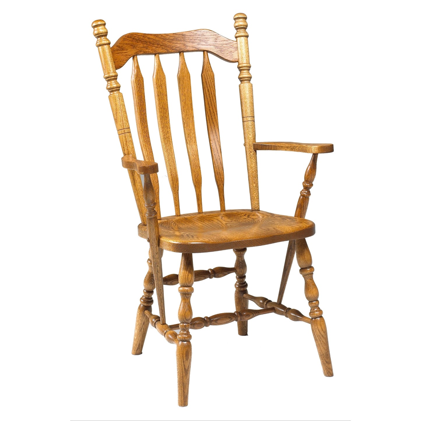 Colonial Hi-Back Bent Arrow Deep Seat Arm