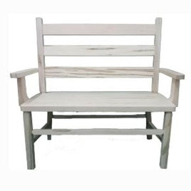 Rustic Ladder Back Bench 45"