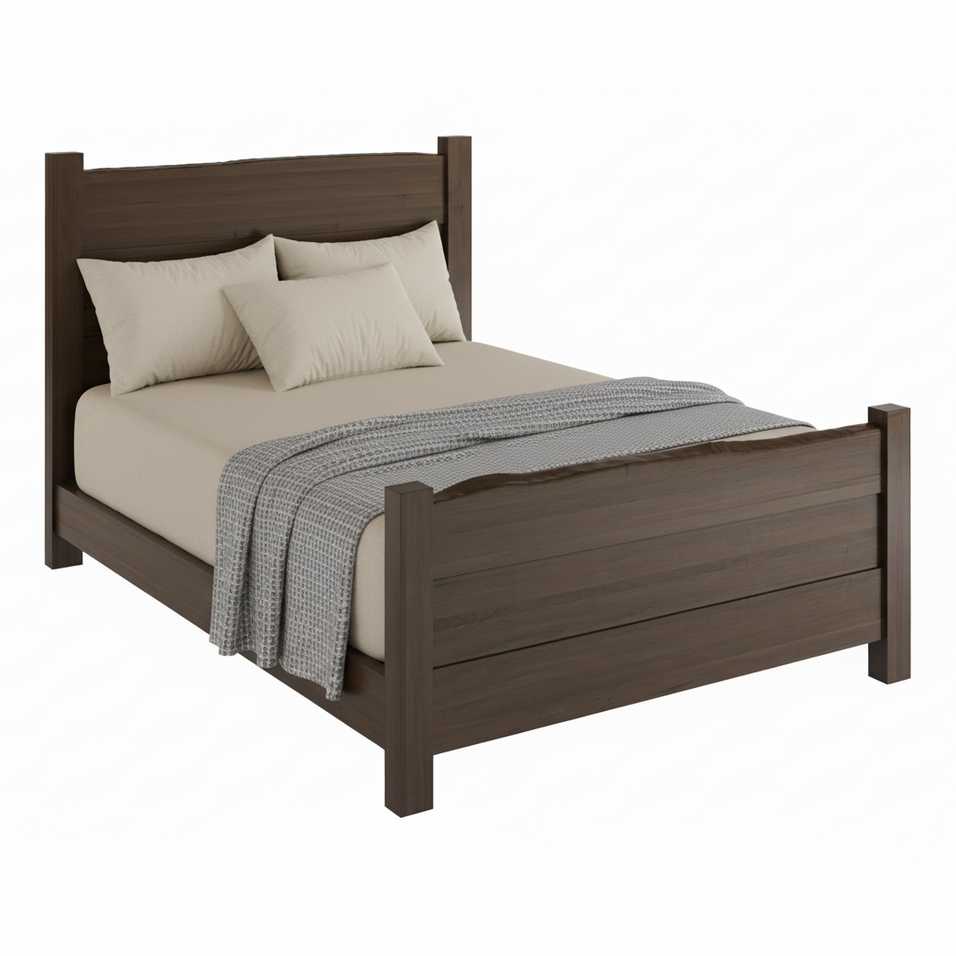 Live Edge Queen Panel Bed