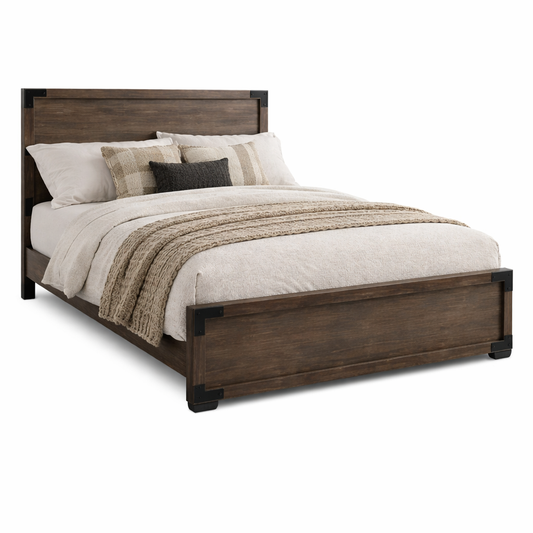 Arizona Queen Plain Single Panel Bed