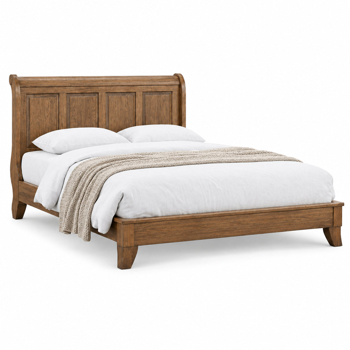Bourbon Queen Original Sleigh Bed 16" Footboard
