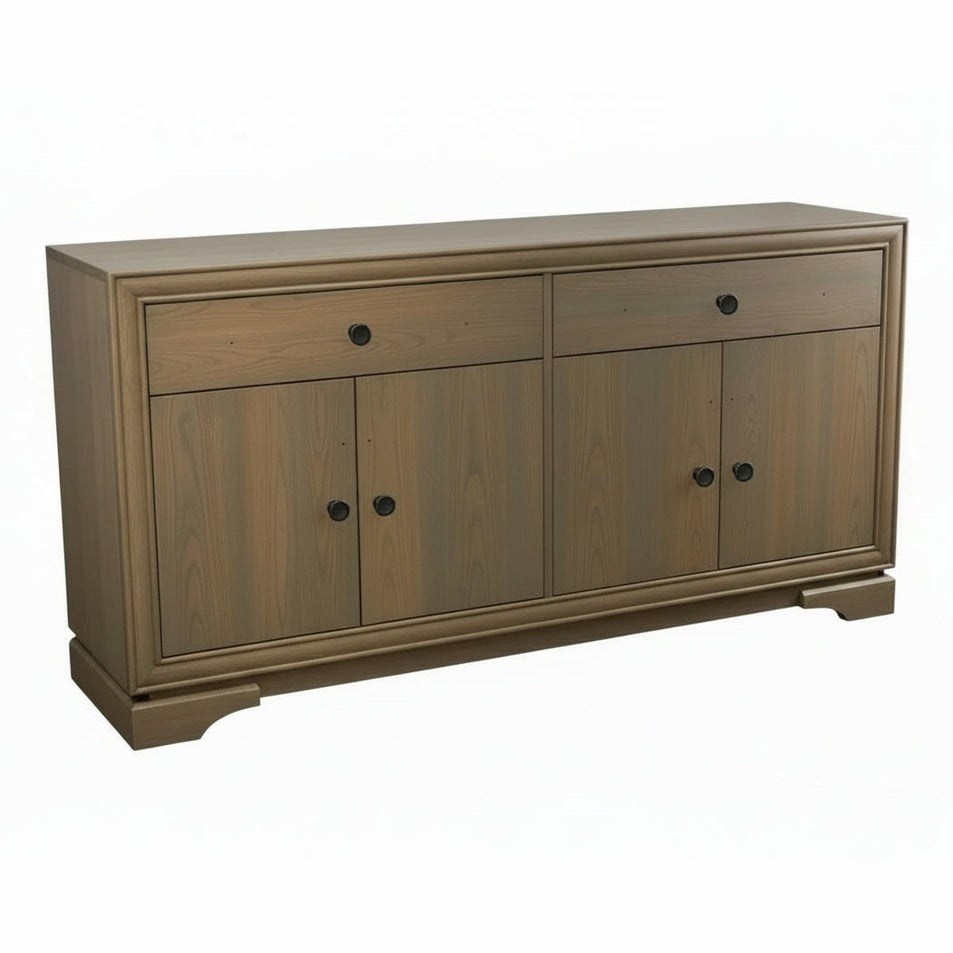 Mies sideboard 19" x 60" x 36" 4 door 2 drawer