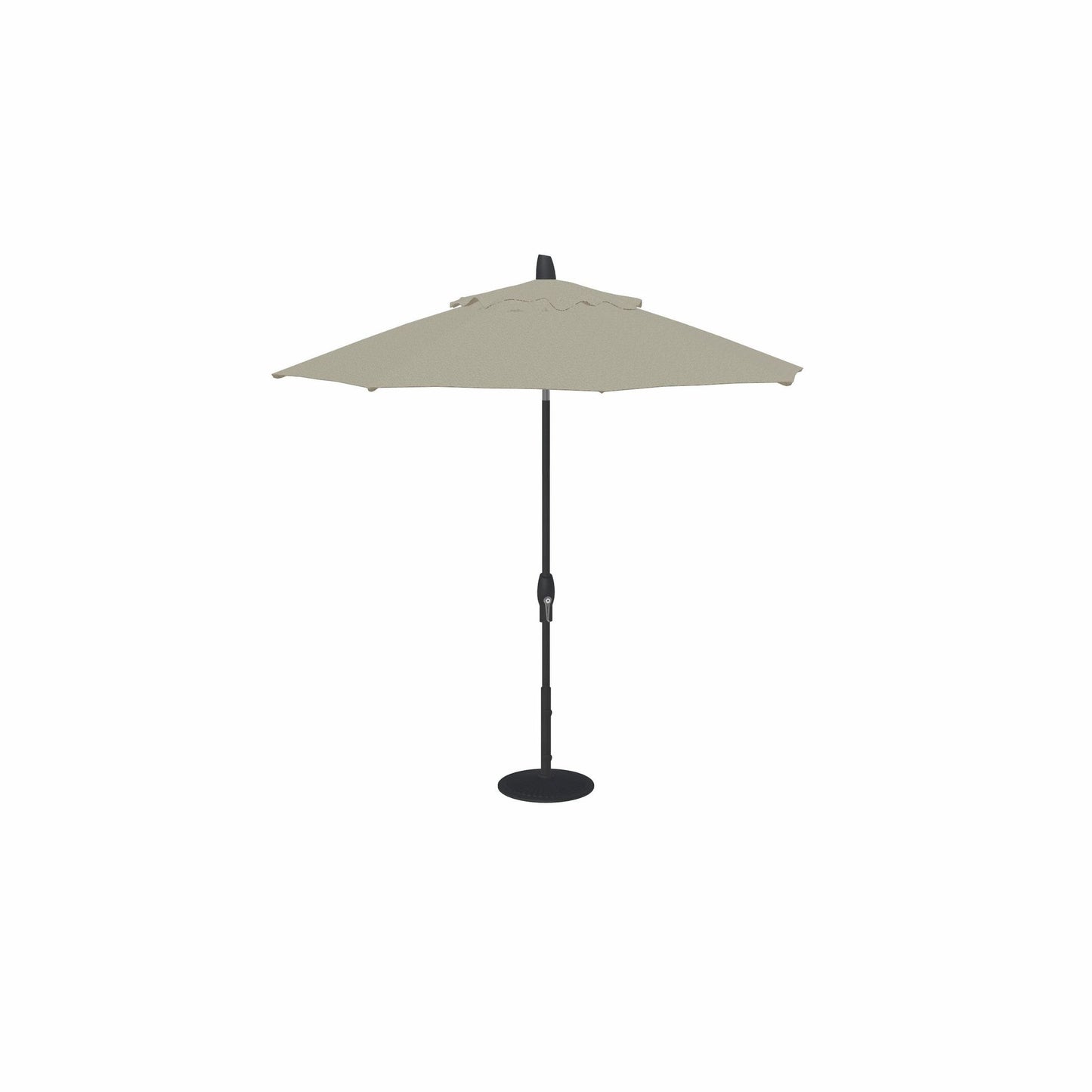 9' Auto Tilt Umbrella Black