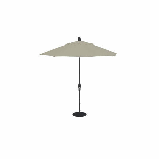 9' Auto Tilt Umbrella Black