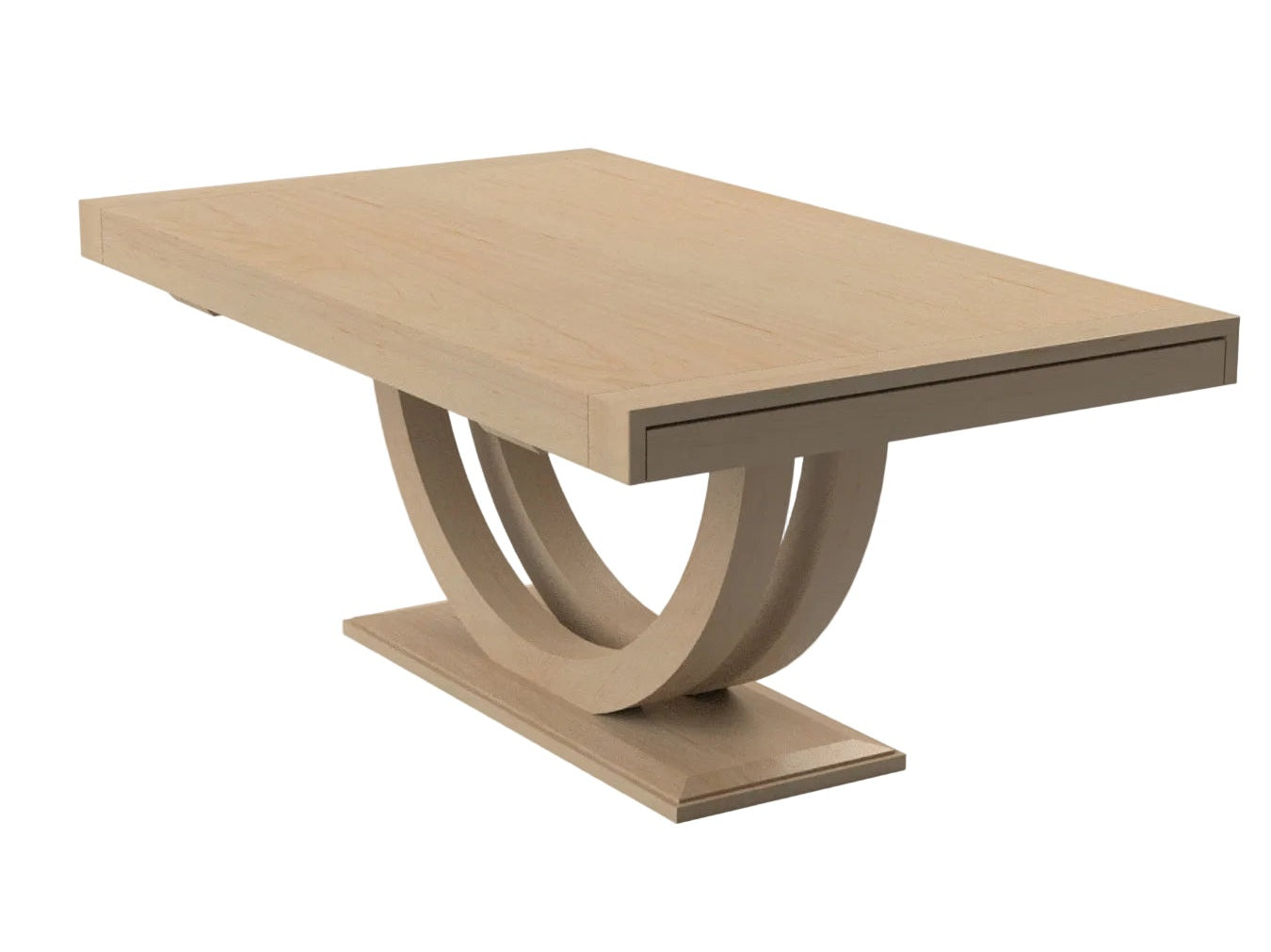 Mitered Dining Table with Metro Base