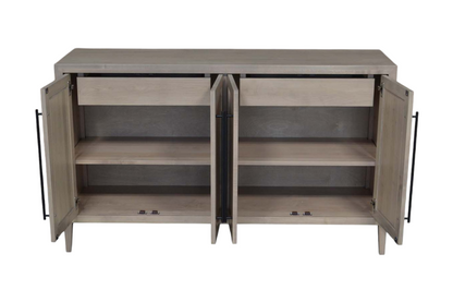 Astrid sideboard 18" x 60" x 36" 4 door 2 interior drawers