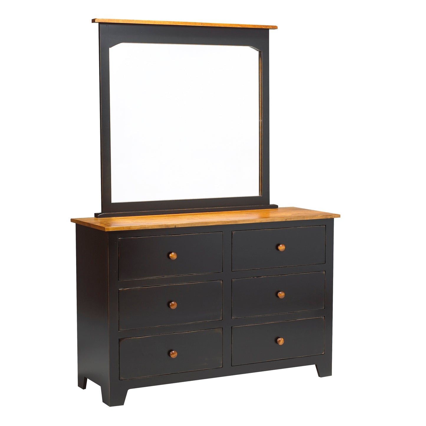 Rustic  6 Drawer Dresser