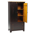 Rustic  Plain Top Armoire 36"W
