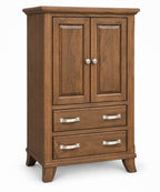 Bourbon  Plain Top Armoire 36"W