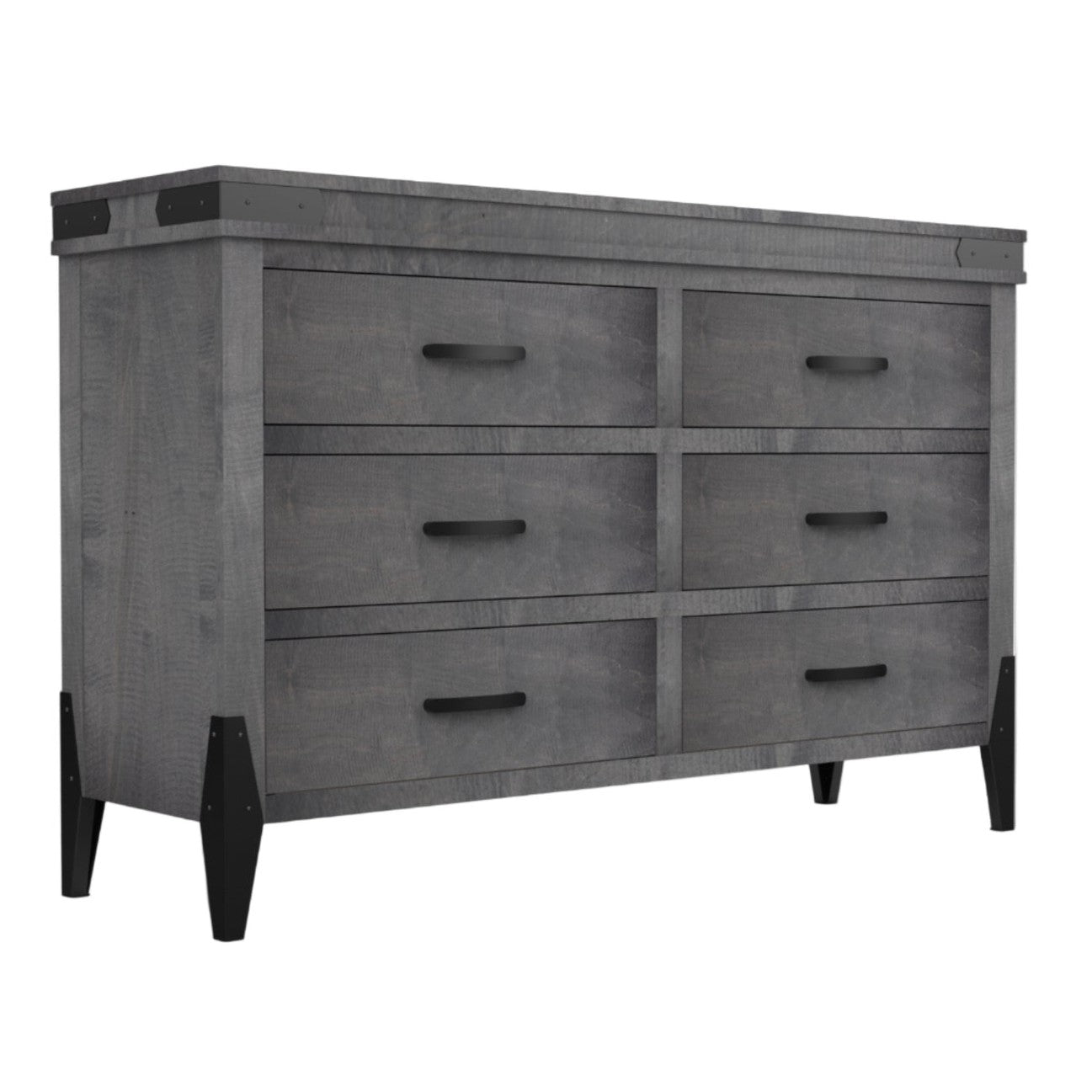 Flat Iron  6 Drawer LG Dresser