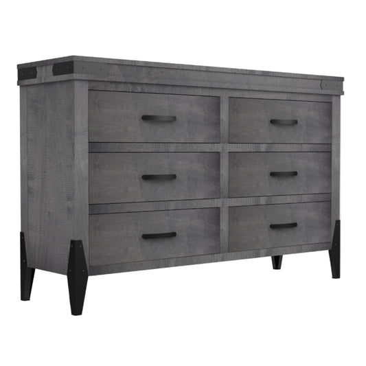 Flat Iron  6 Drawer LG Dresser