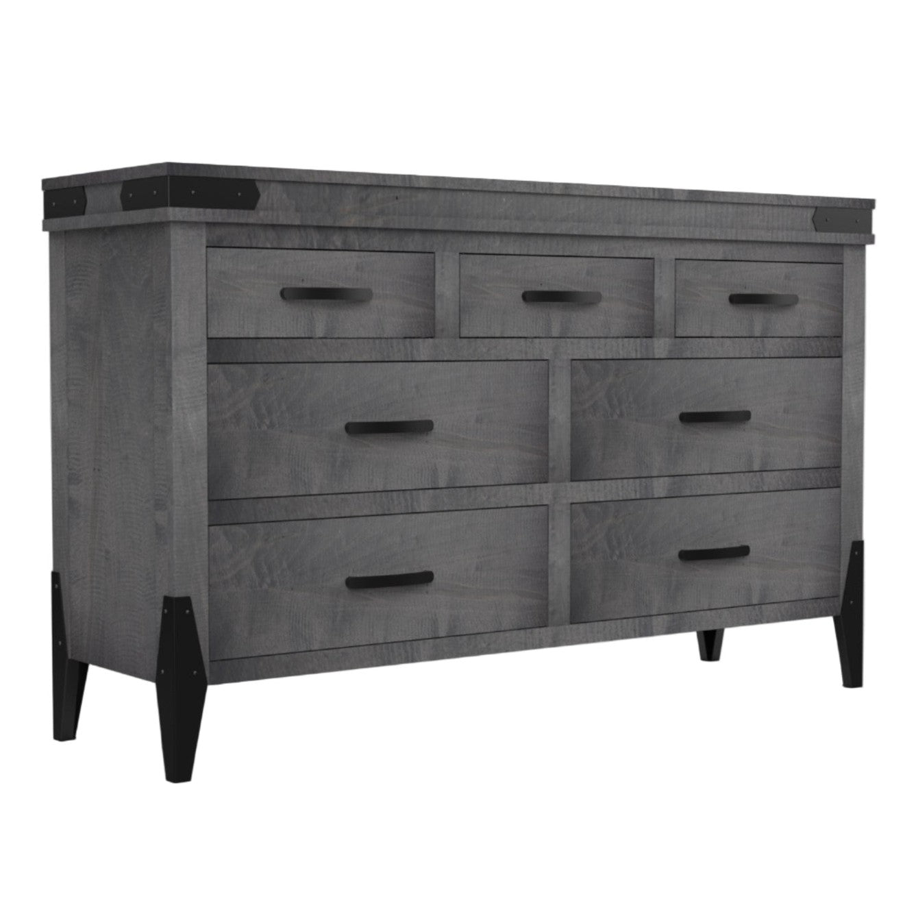 Flat Iron  7 Drawer Dresser