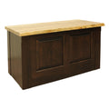 Live Edge  Raised Panel Front Blanket Box
