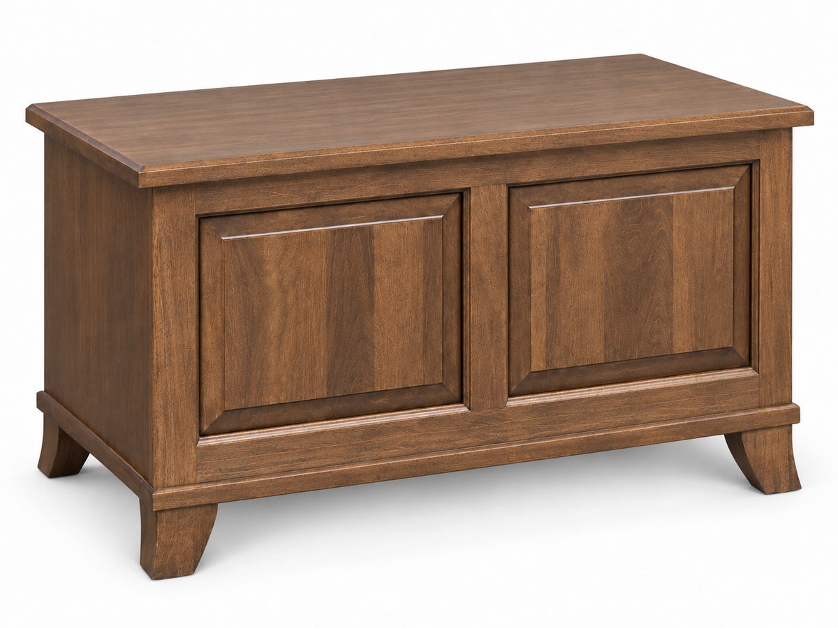 Bourbon  Raised Panel Front Blanket Box