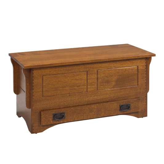 Mission  Blanket Box w/Drawer