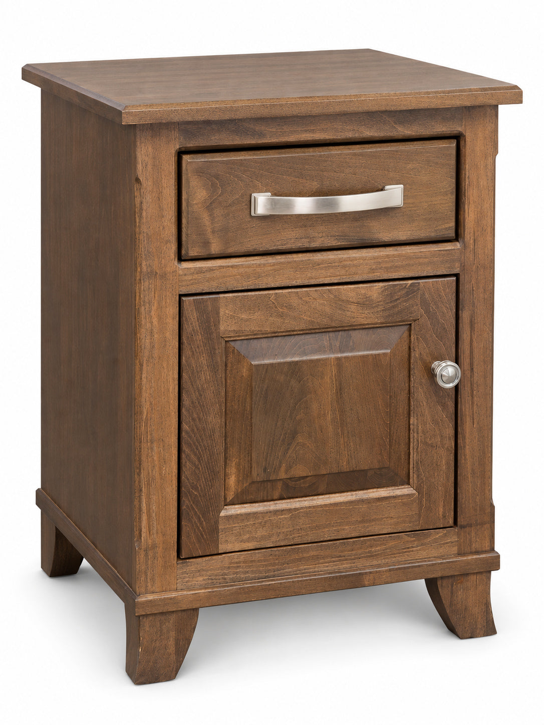 Bourbon  1 Drawer, 1 Door Nightstand 20"W