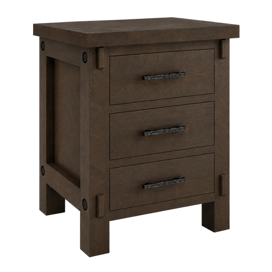 Austin  3 Drawer Nightstand 20"W