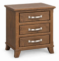 Bourbon  3 Drawer Nightstand 26"W