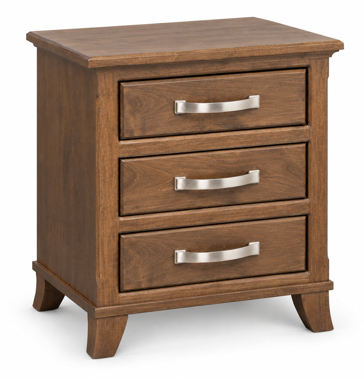 Bourbon  3 Drawer Nightstand 26"W
